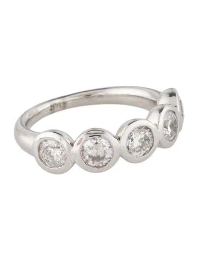 Pre-owned Ring 14k 1.75ctw Diamond 5-stone Band In Multi