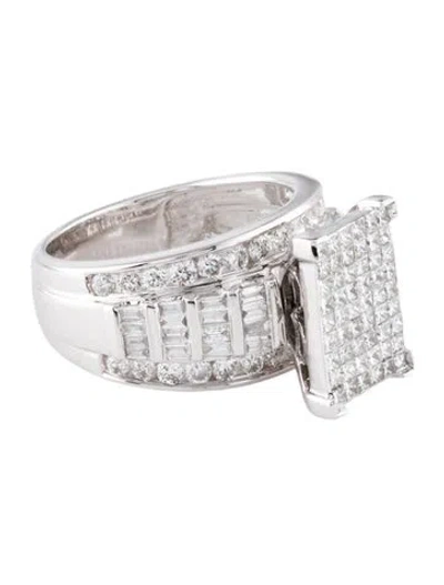 Pre-owned Ring 14k 1.76ctw Diamond Cocktail  In Multi