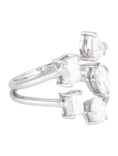 Pre-owned Ring 14k 1.80ctw Lab-grown Diamond Cocktail  In Multicolor