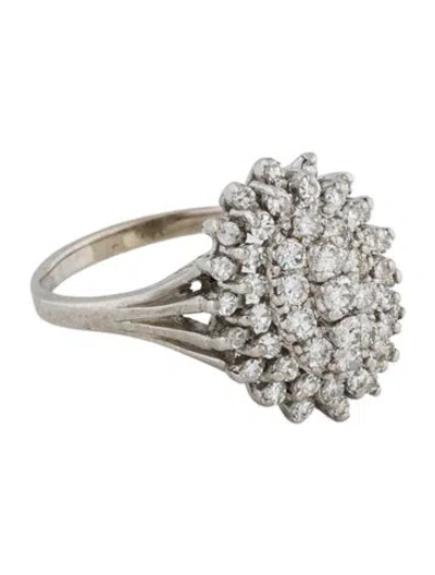 Pre-owned Ring 14k 1.85ctw Diamond Cocktail  In Multi