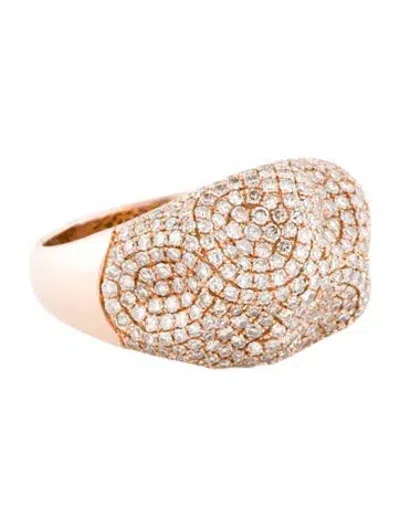 Pre-owned Ring 14k 1.85ctw Diamond Cocktail  In Multi
