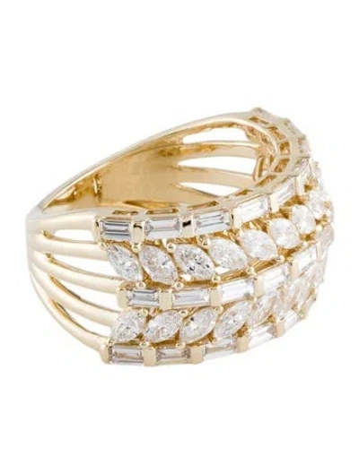 Pre-owned Ring 14k 1.87ctw Lab-grown Diamond Cocktail  In Multi