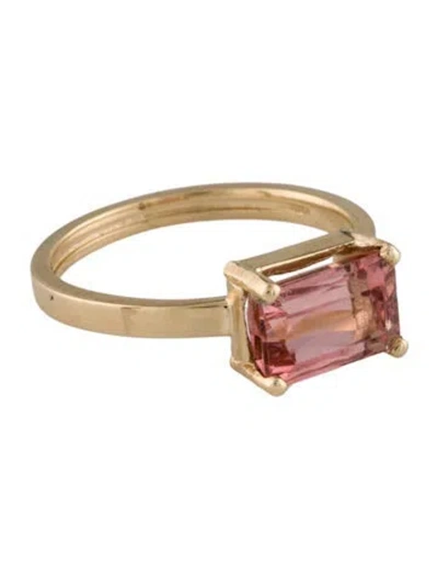 Pre-owned Ring 14k 1.87ctw Tourmaline Cocktail  In Multi