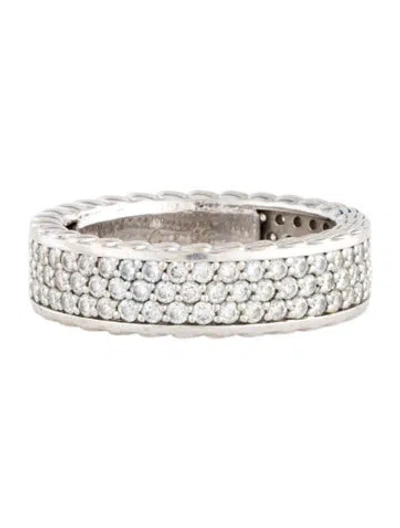 Pre-owned Ring 14k 1.89ctw Diamond Eternity Band In Multicolor