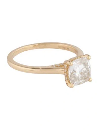 Pre-owned Ring 14k 1.90ct Lab-grown Diamond Engagement  In Multicolor