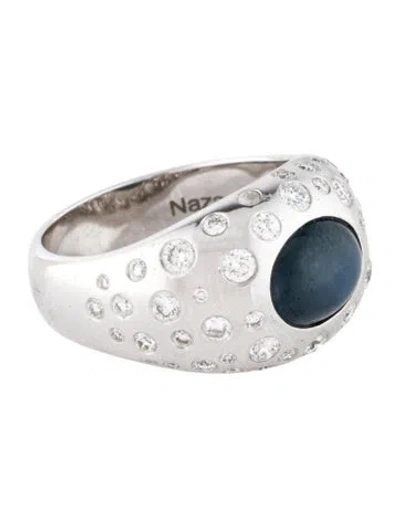 Pre-owned Ring 14k 1.91ct Star Sapphire & Diamond Cocktail  In Multi