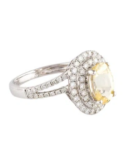 Pre-owned Ring 14k 1.92ct Sapphire & Diamond Cocktail  In Multi