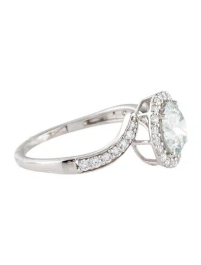 Pre-owned Ring 14k 1.93ctw Lab-grown Diamond Halo Set Cocktail In Multi