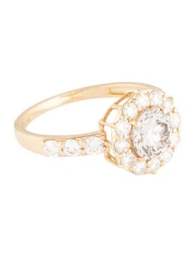 Pre-owned Ring 14k 1.94ctw Lab-grown Diamond Cocktail  In Multicolor