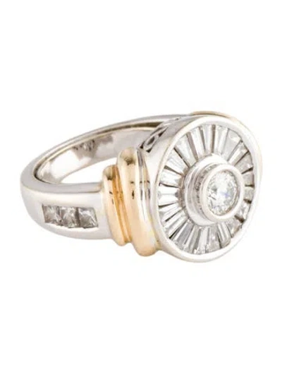 Pre-owned Ring 14k 1.95ctw Diamond Cocktail  In Multi