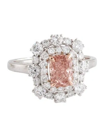 Pre-owned Ring 14k 1.96ctw Lab-grown Diamond Cocktail  In Multicolor