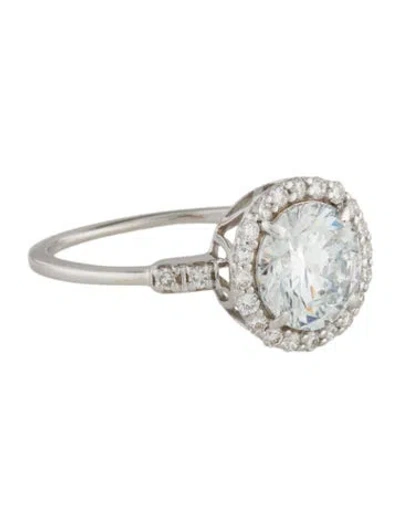 Pre-owned Ring 14k 1.97ctw Lab-grown Diamond Halo Cocktail  In Multi