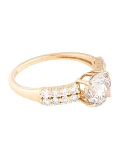 Pre-owned Ring 14k 1.98ctw Lab-grown Diamond Cocktail  In Multicolor