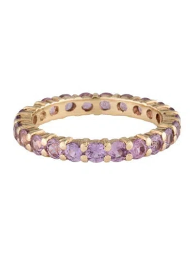 Pre-owned Ring 14k 1.98ctw Sapphire Eternity Band In Multicolor