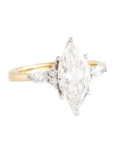 Pre-owned Ring 14k 1.99ct Lab-grown Diamond Cocktail  In Multicolor