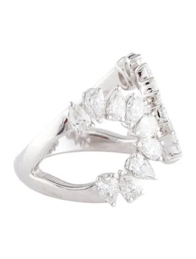Pre-owned Ring 14k 1.99ctw Diamond Open End Cocktail  In Multi