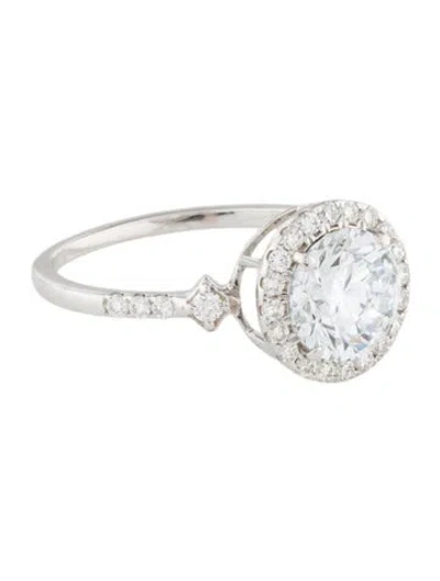 Pre-owned Ring 14k 1.99ctw Lab-grown Diamond Halo Cocktail  In Multi