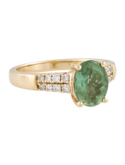 Pre-owned Ring 14k 1.99ctw Tourmaline Cocktail  In Multi