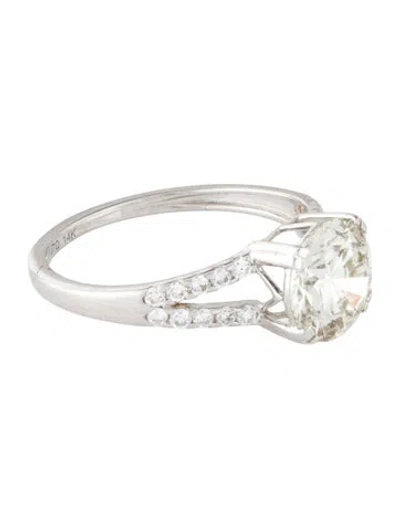 Pre-owned Ring 14k 2.00ct Lab-grown Diamond Engagement  In Multi