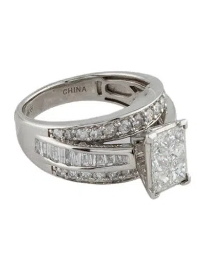 Pre-owned Ring 14k 2.00ctw Diamond Cocktail In Multi