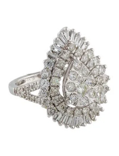 Pre-owned Ring 14k 2.00ctw Diamond Cocktail  In Multi