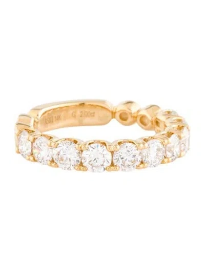 Pre-owned Ring 14k 2.00ctw Diamond Half Eternity Band In Multi