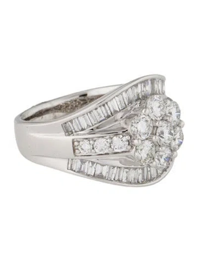 Pre-owned Ring 14k 2.00ctw Lab-grown Diamond Cocktail  In Multi