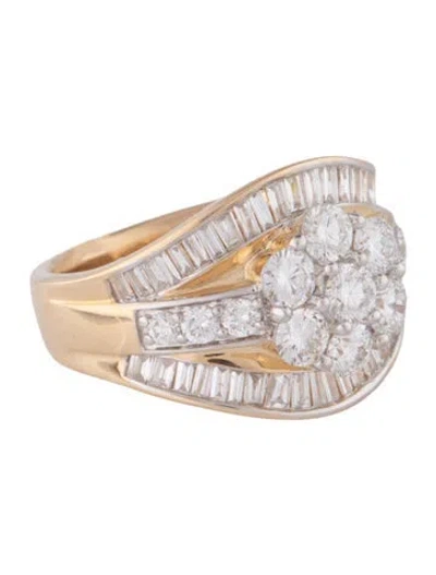 Pre-owned Ring 14k 2.00ctw Lab-grown Diamond  In Multi