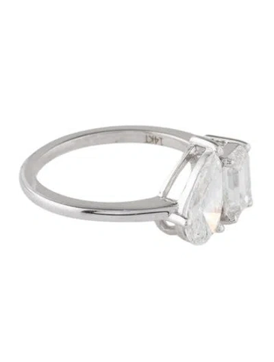 Pre-owned Ring 14k 2.00ctw Lab-grown Diamond Two-stone Cocktail  In Multi