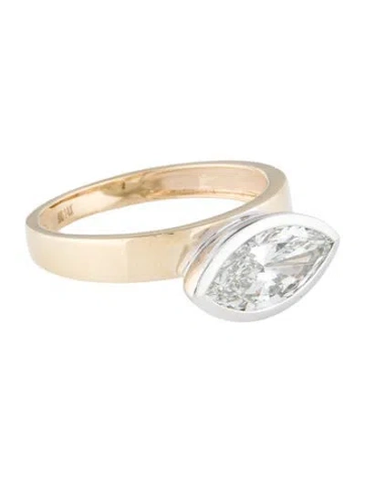 Pre-owned Ring 14k 2.01ct Lab-grown Diamond Cocktail  In Multi