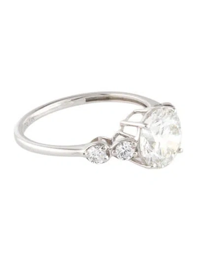 Pre-owned Ring 14k 2.01ct Lab-grown Diamond Engagement  In Multi