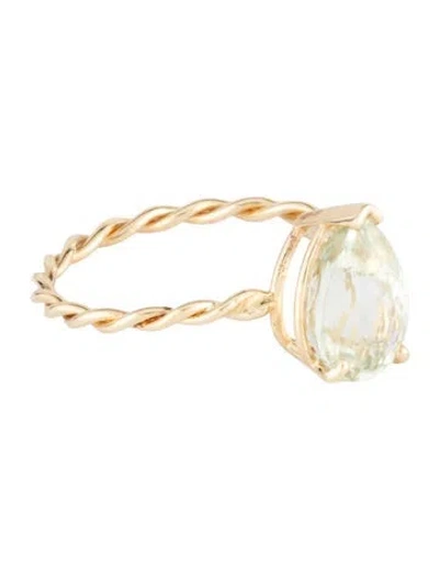 Pre-owned Ring 14k 2.01ct Tourmaline Twist Band Cocktail  In Multicolor
