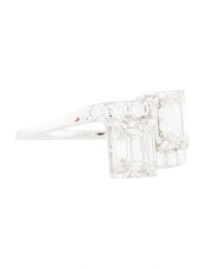 Pre-owned Ring 14k 2.01ctw Lab-grown Diamond Cocktail  In Multi