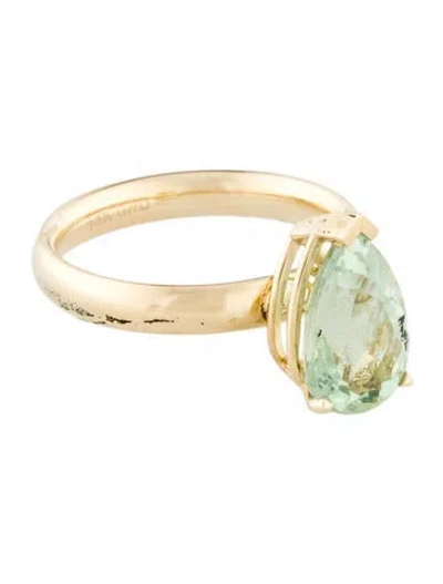 Pre-owned Ring 14k 2.02ctw Beryl Cocktail  In Multi