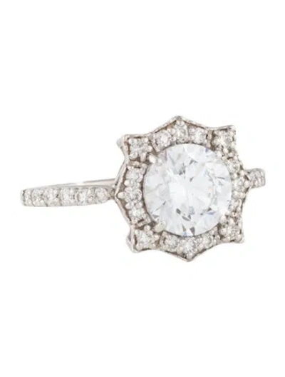 Pre-owned Ring 14k 2.02ctw Lab-grown Diamond Cocktail In Multi