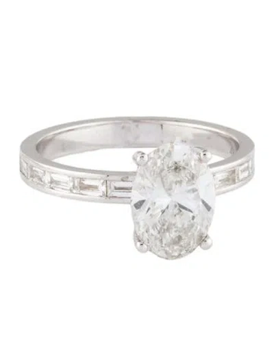 Pre-owned Ring 14k 2.05ct Lab-grown Diamond Engagement  In Multi