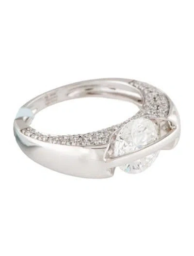 Pre-owned Ring 14k 2.05ct Lab-grown Diamond Fidget  In Multi