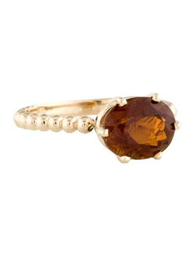 Pre-owned Ring 14k 2.05ct Tourmaline Cocktail  In Multi