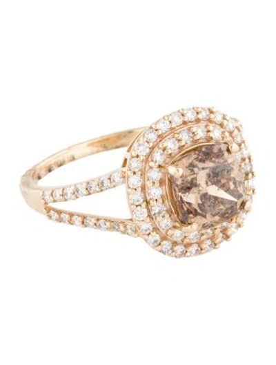 Pre-owned Ring 14k 2.06ct Diamond Engagement  In Multi