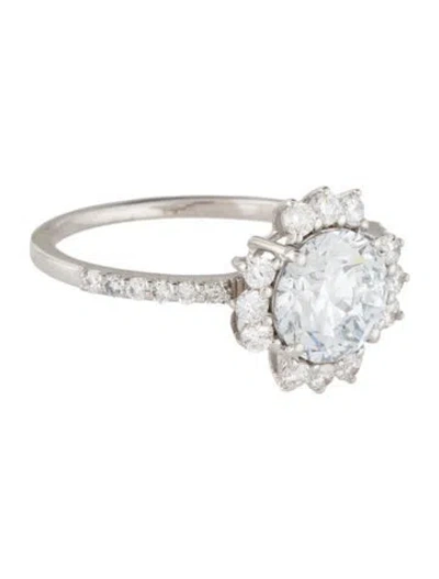 Pre-owned Ring 14k 2.06ctw Lab-grown Diamond Cocktail  In Multi