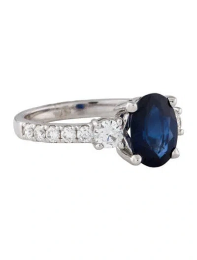 Pre-owned Ring 14k 2.08ct Sapphire & Diamond Cocktail  In Multi