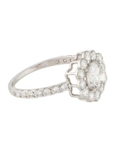 Pre-owned Ring 14k 2.08ctw Lab-grown Diamond Cocktail  In Multi