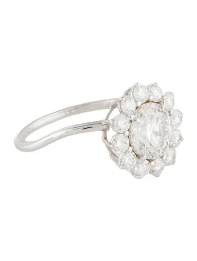 Pre-owned Ring 14k 2.08ctw Lab-grown Diamond Cocktail  In Multi