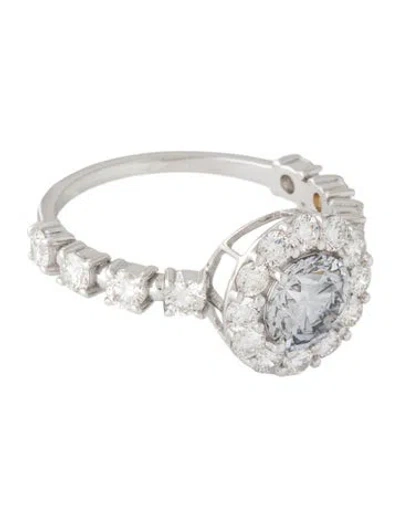 Pre-owned Ring 14k 2.08ctw Lab-grown Diamond  In Multicolor