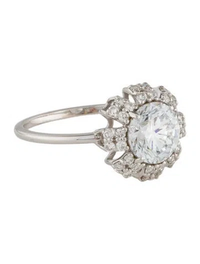 Pre-owned Ring 14k 2.08ctw Lab-grown Diamond Cocktail  In Multi