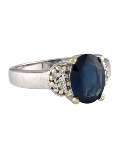 Pre-owned Ring 14k 2.09ct Sapphire & Diamond Cocktail  In Multi