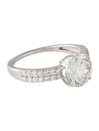 Pre-owned Ring 14k 2.10ct Lab-grown Diamond Engagement  In Multi