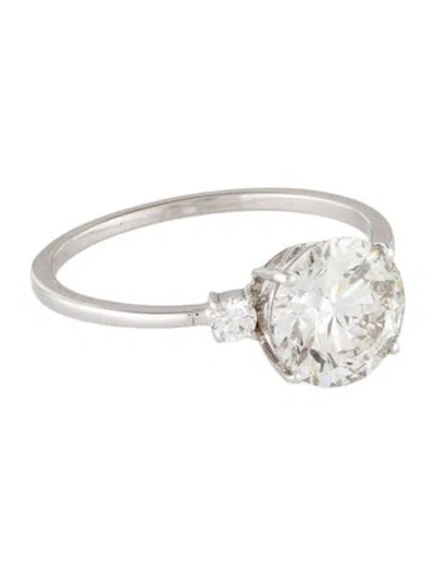 Pre-owned Ring 14k 2.10ct Lab-grown Diamond Engagement  In Multi