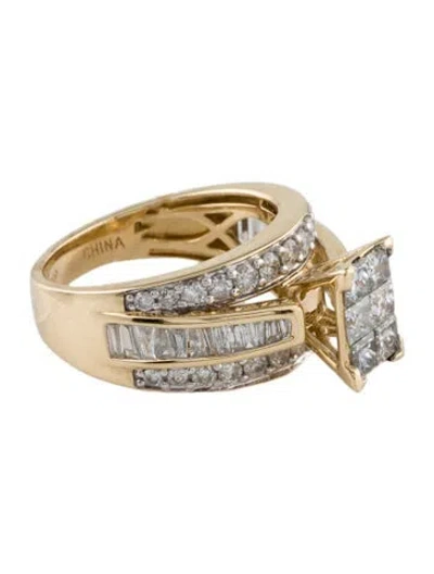 Pre-owned Ring 14k 2.10ctw Diamond Cocktail  In Multi