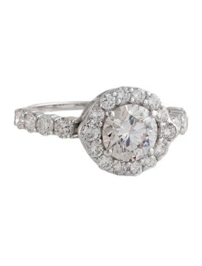 Pre-owned Ring 14k 2.10ctw Lab-grown Diamond Cocktail  In Multicolor